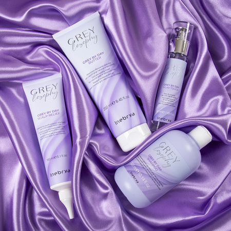 Inebrya Greylosophy Grey By Day Rozjaśniające Serum Do Włosów Blond i Siwych 50 ml