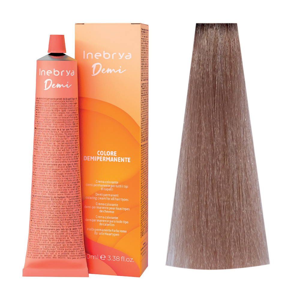 Inebrya Demi-Permanent Color 10.16 Półtrwały Krem Koloryzujący 100 ml 
