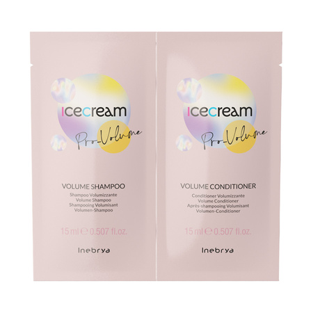 Zestaw Inebrya Pro Volume Szampon 15 ml + Maska 15 ml