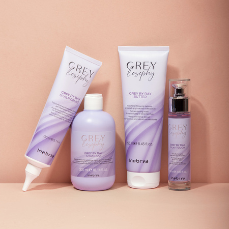 Inebrya Greylosophy Grey By Day Rozjaśniające Serum Do Włosów Blond i Siwych 50 ml
