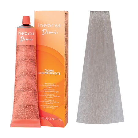Inebrya Demi-Permanent Color 10.01 Półtrwały Krem Koloryzujący 100 ml 