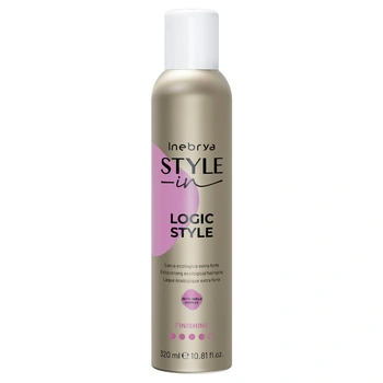 Inebrya Style-In Logic Style Ekologiczny Ekstra Mocny Lakier Do Włosów 320 ml