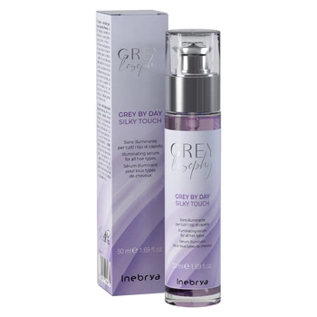 Inebrya Greylosophy Grey By Day Rozjaśniające Serum Do Włosów Blond i Siwych 50 ml