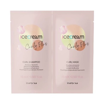 Zestaw Inebrya Curly Plus Szampon 15 ml + Maska 15 ml 